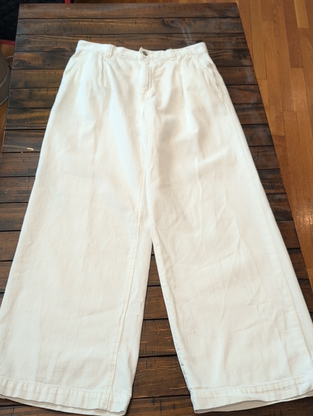 Madewell Harlow Wide Leg Jean Pleated Airy Denim - Picture 4 of 10